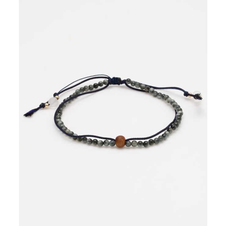 ストーン | 【岩座】紺紐白虎目４ｍｍアンクレット | アミナコレクション 