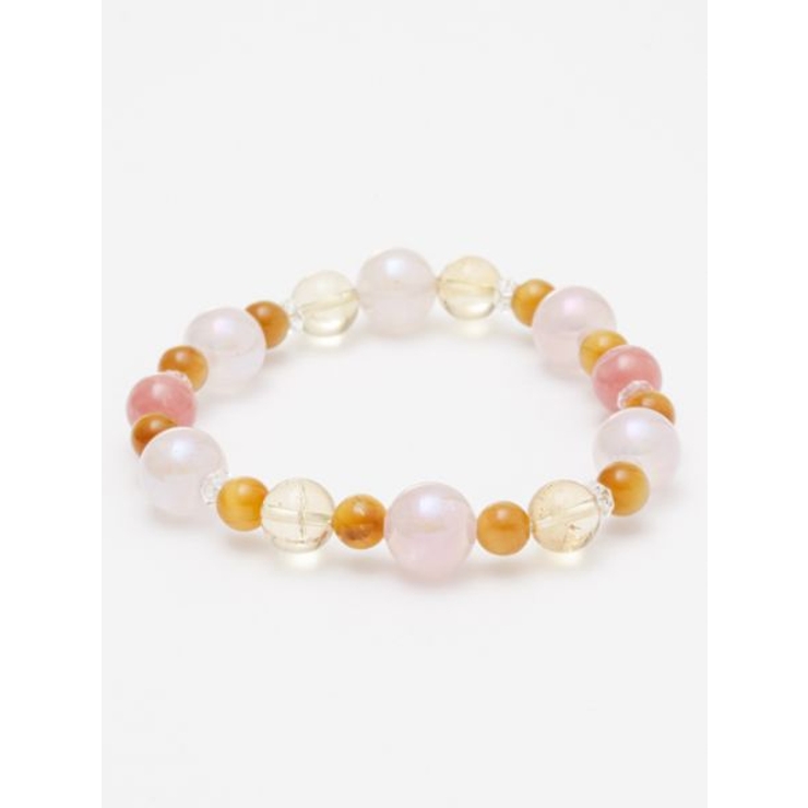 ピンク系その他 | 【岩座】桜花 ゴールデンタイガーアイブレスレット | アミナコレクション 