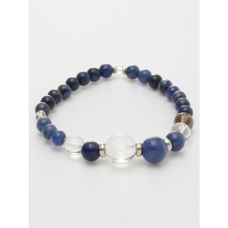 ブルー | 【岩座】龍神 ソーダライトブレスレット | アミナコレクション 