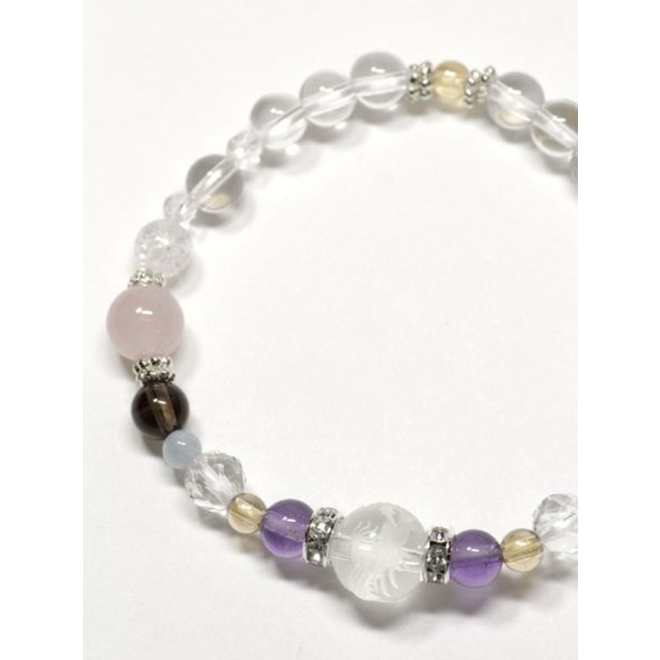 【岩座】昇華 ローズクォーツブレスレット | アミナコレクション  | 詳細画像1 