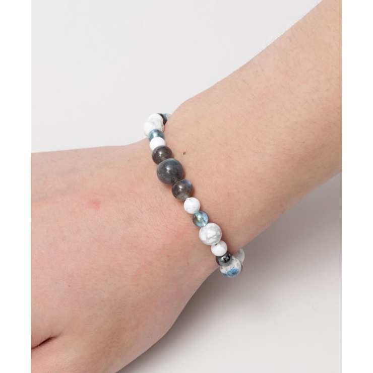 【岩座】鼓舞(こぶ)ホワイトハウライト ブレスレット | アミナコレクション  | 詳細画像2 