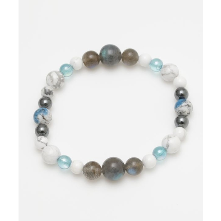 【岩座】鼓舞(こぶ)ホワイトハウライト ブレスレット | アミナコレクション  | 詳細画像3 