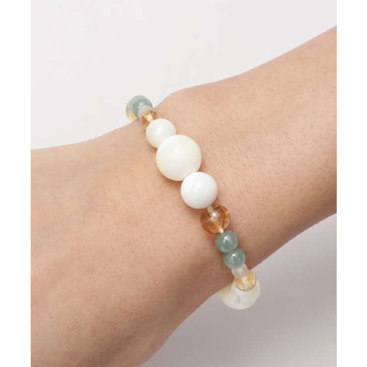 【岩座】芍薬(しゃくやく)マザーオブパール ブレスレット | アミナコレクション  | 詳細画像2 