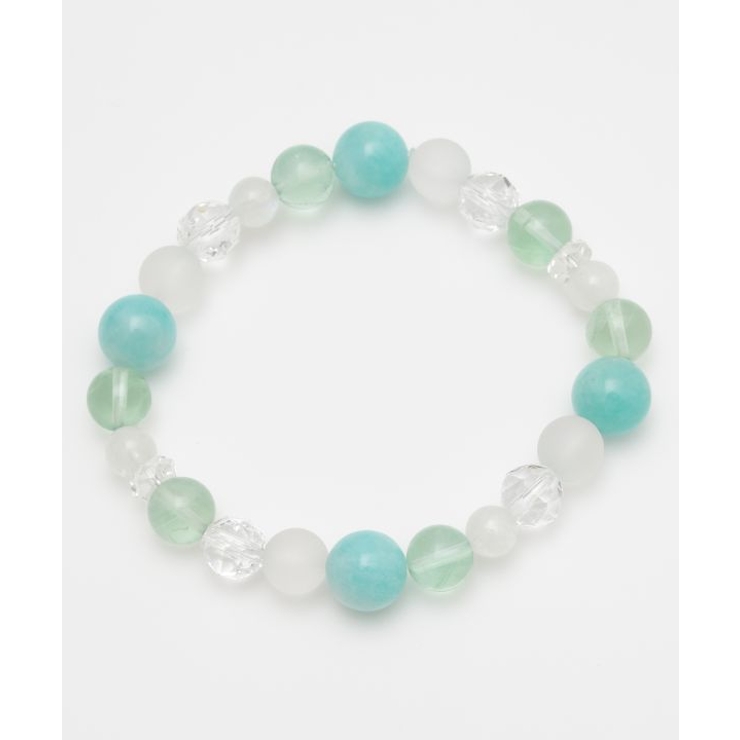 アクア | 【岩座】翠雨(すいう)アマゾナイト ブレスレット | アミナコレクション 