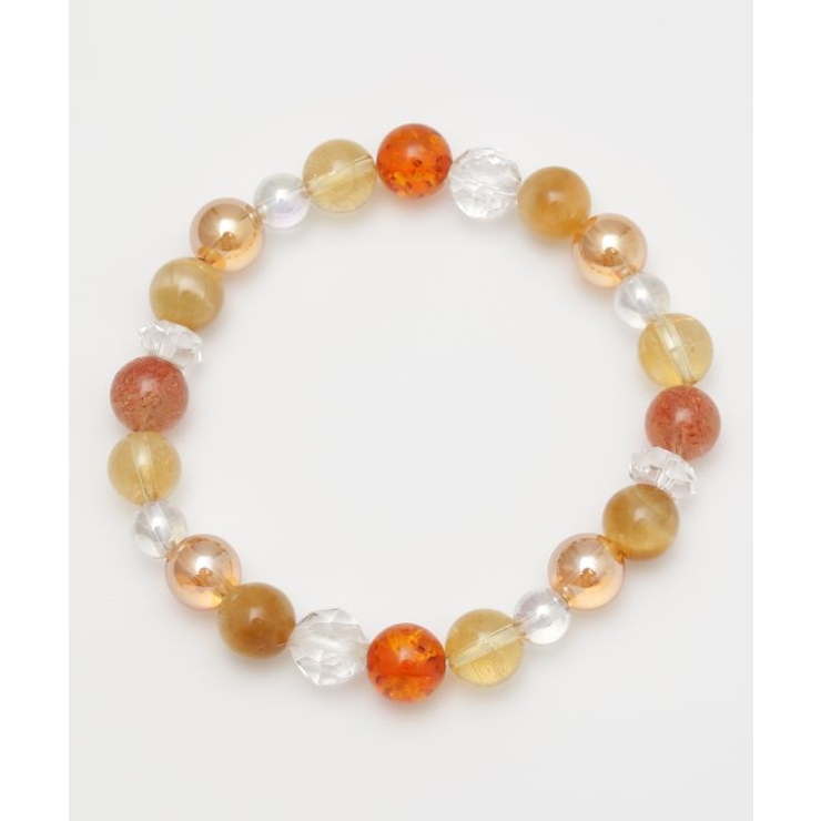 オレンジ系その他 | 【岩座】燦々(さんさん)ゴールデンオーラ ブレスレット1 | アミナコレクション 
