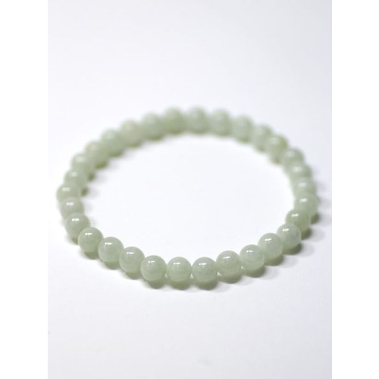 ストーン | 【岩座】ジェイド6mm玉ブレスレット | アミナコレクション 