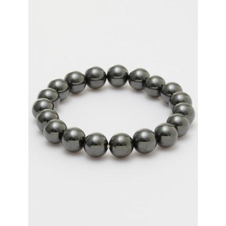 ブラック | 【岩座】１０ｍｍ磁気ヘマタイトブレスレット | アミナコレクション 