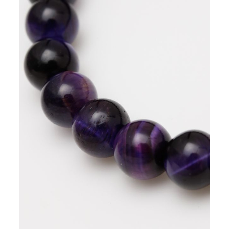 【岩座】パープルタイガーアイ ８ｍｍブレスレット | アミナコレクション  | 詳細画像2 