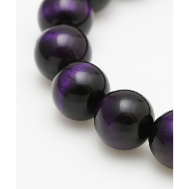 【岩座】パープルタイガーアイ １０ｍｍブレスレット | アミナコレクション  | 詳細画像2 