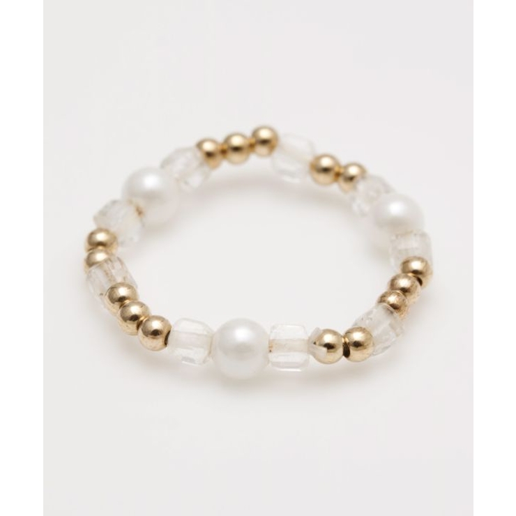 その他 | 【岩座】角真珠リング クリスタル | アミナコレクション 