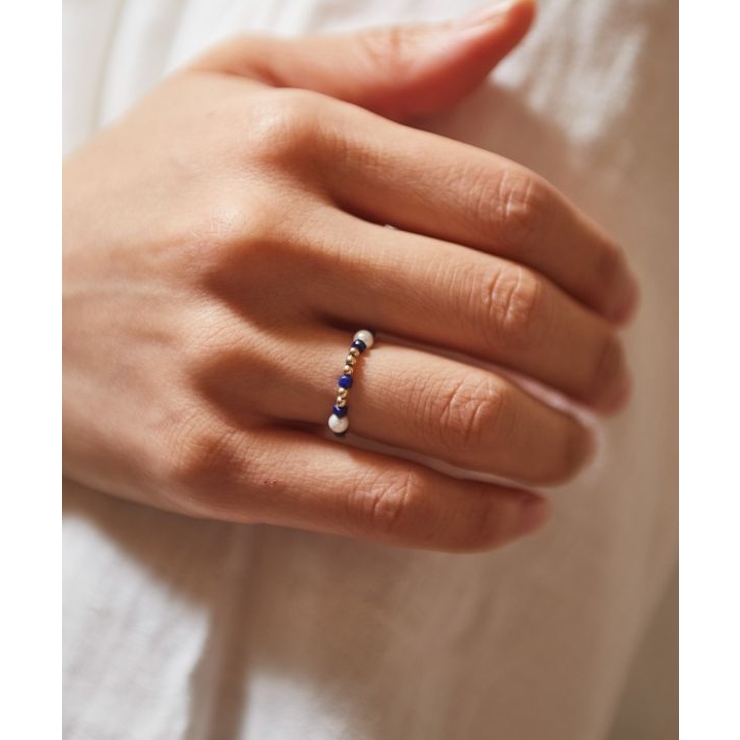 【岩座】角真珠リング ラピスラズリ | アミナコレクション  | 詳細画像3 