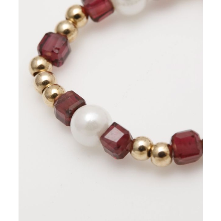 【岩座】角真珠リング ガーネット | アミナコレクション  | 詳細画像1 