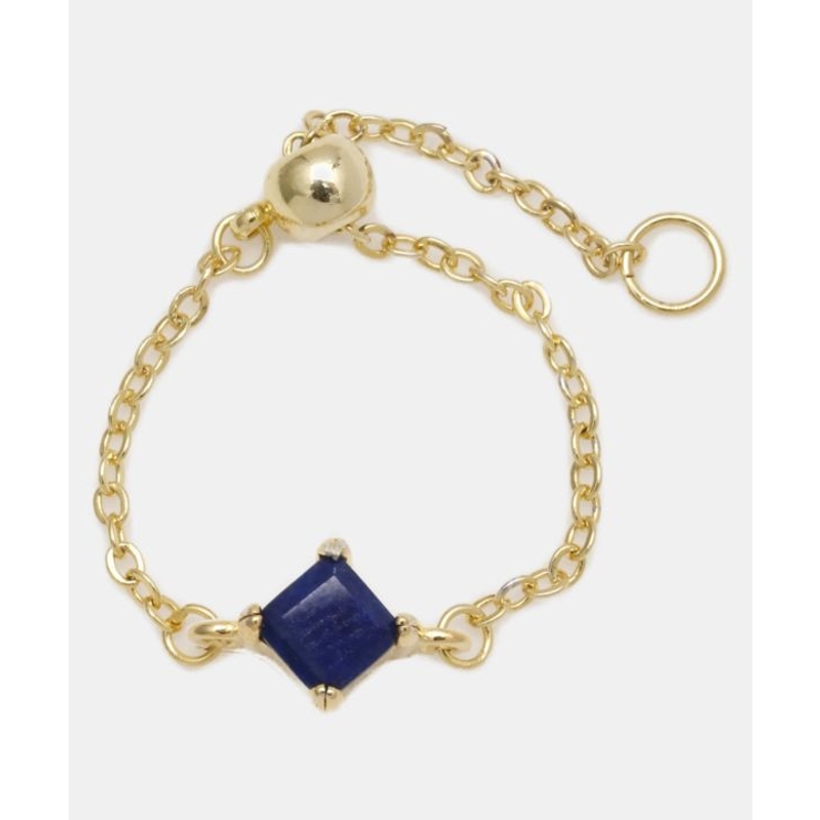 ダークブルー | 【岩座】菱石リング ラピスラズリ | アミナコレクション 