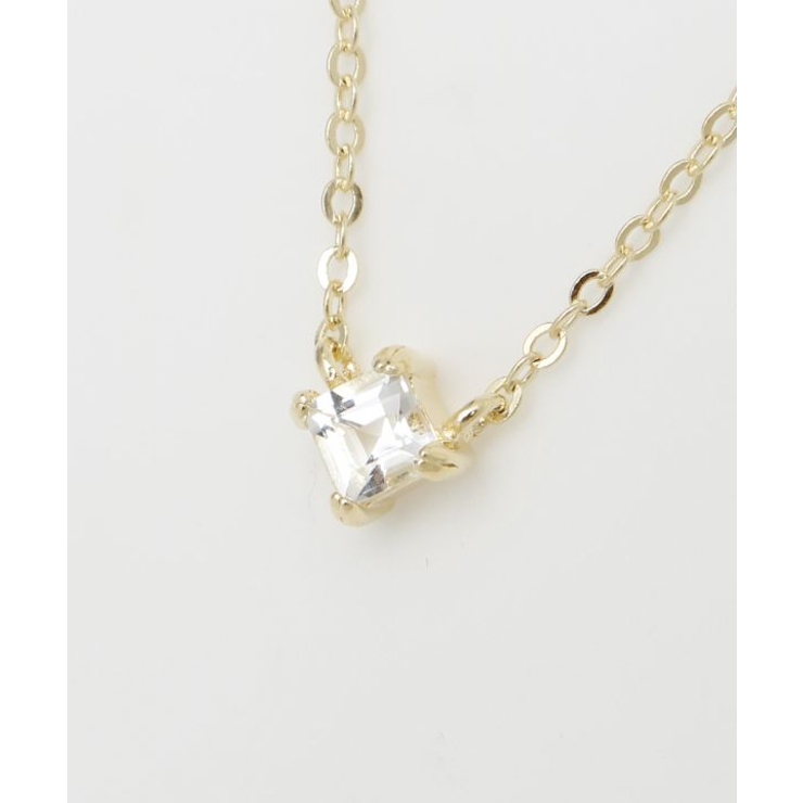 クリア | 【岩座】菱石ネックレス[水晶] | アミナコレクション 