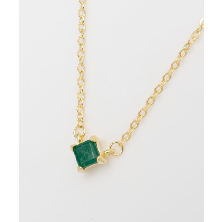 グリーン | 【岩座】菱石ネックレス[アベンチュリン] | アミナコレクション 