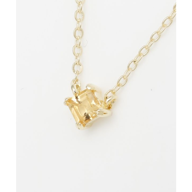 ライトイエロー | 【岩座】菱石ネックレス[シトリン] | アミナコレクション 