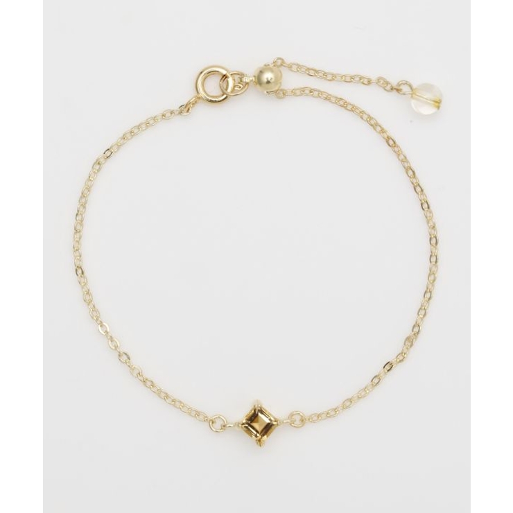 ライトイエロー | 【岩座】菱石ブレスレット[シトリン] | アミナコレクション 