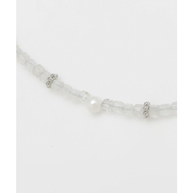 【岩座】角石真珠ネックレス[レインボームーンストーン] | アミナコレクション  | 詳細画像1 