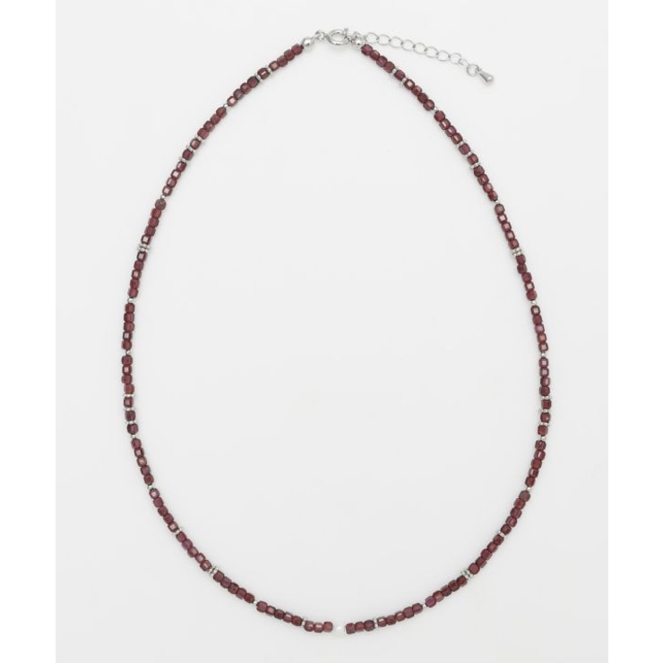 ボルドー | 【岩座】角石真珠ネックレス[ガーネット] | アミナコレクション 
