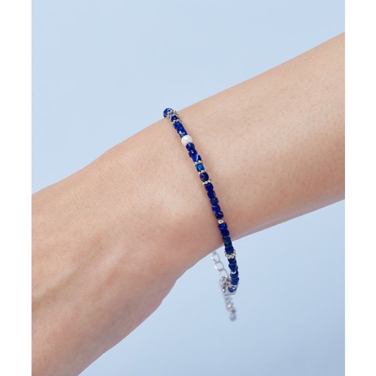 【岩座】角石真珠ブレスレット[ラピスラズリ] | アミナコレクション  | 詳細画像2 