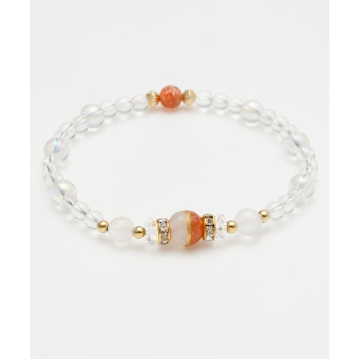 オレンジ系その他 | 【岩座】三貴子対ブレスレット 天照大御神/月読命 | アミナコレクション 