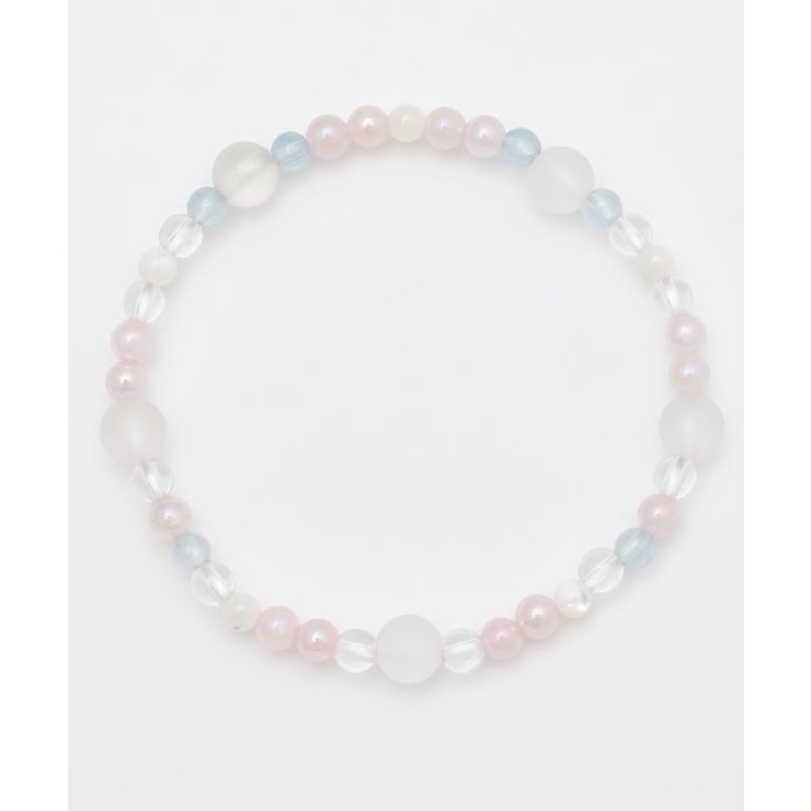 【岩座】五縁繋ぎフロスティ水晶ブレスレット | アミナコレクション  | 詳細画像1 