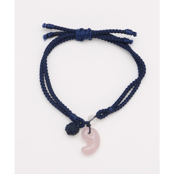 ライトピンク | 【岩座】勾玉結びブレスレット | アミナコレクション 