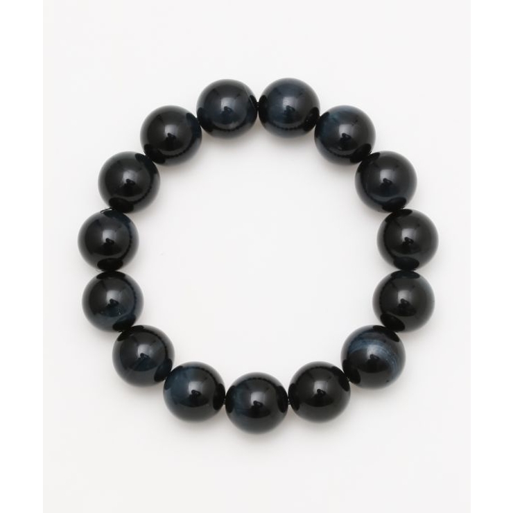 【岩座】ブルータイガーアイ14mm玉ブレスレット | アミナコレクション  | 詳細画像1 