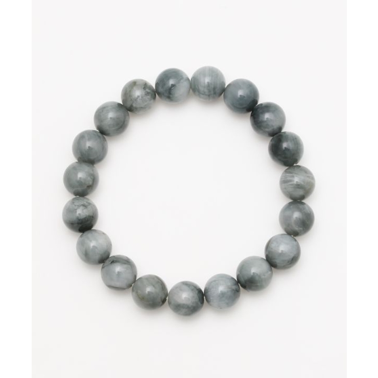 【岩座】ホワイトタイガーアイ １０ｍｍブレスレット | アミナコレクション  | 詳細画像1 