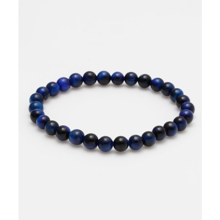 ダークブルー | 【岩座】ラピスタイガーアイ6mm玉ブレスレット | アミナコレクション 