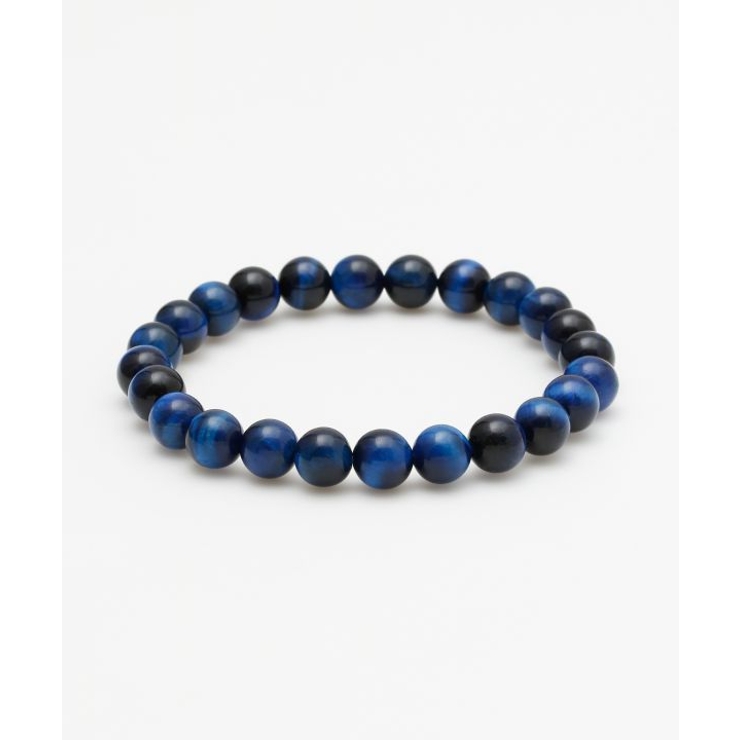 ダークブルー | 【岩座】ラピスタイガーアイ8mm玉ブレスレット | アミナコレクション 