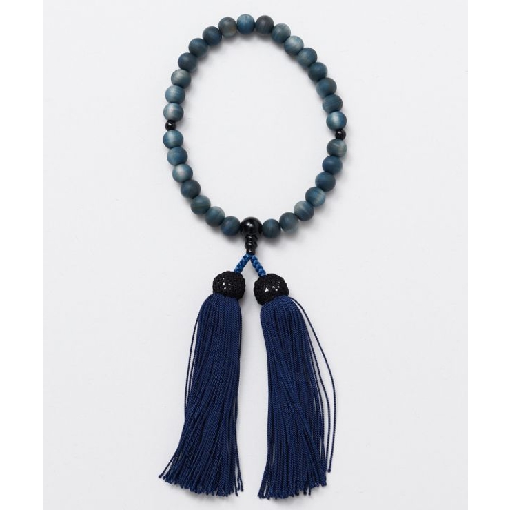 【岩座】【念珠】女性用藍染浅葱つづき珠[収納袋付き] | アミナコレクション  | 詳細画像6 