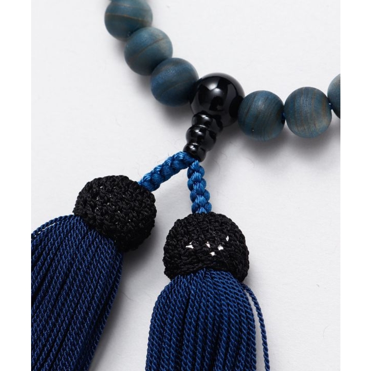 【岩座】【念珠】女性用藍染浅葱つづき珠[収納袋付き] | アミナコレクション  | 詳細画像7 