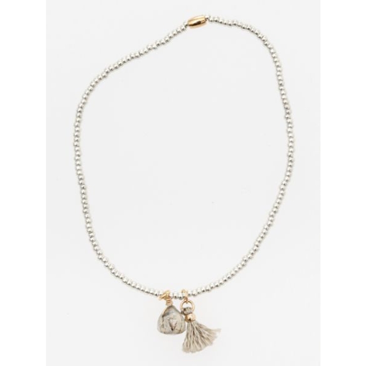 アッシュ | 【岩座】三角石フリンジブレスレット | アミナコレクション 