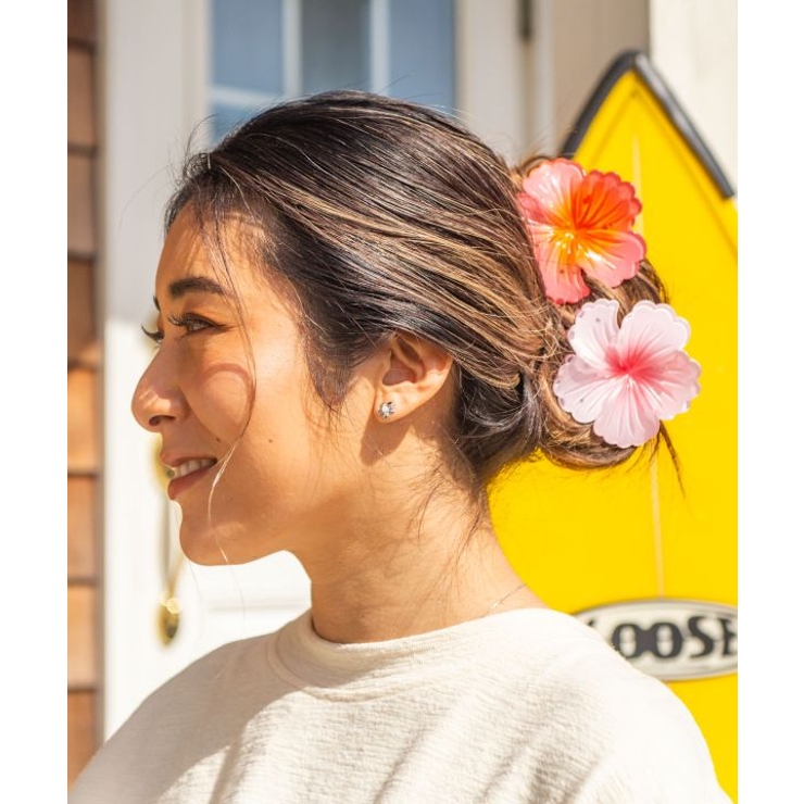 【カヒコ】ハイビスカスリノヘアクリップ | アミナコレクション  | 詳細画像1 