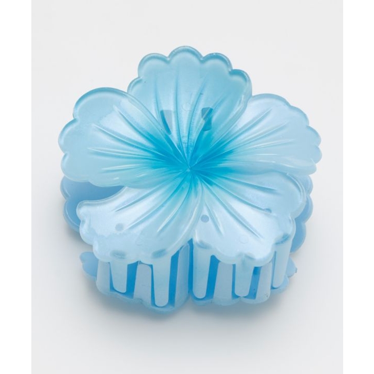 ブルー | 【カヒコ】ハイビスカスリノヘアクリップ | アミナコレクション 
