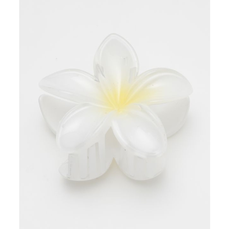 ホワイト | 【カヒコ】プルメモハラヘアクリップ | アミナコレクション 
