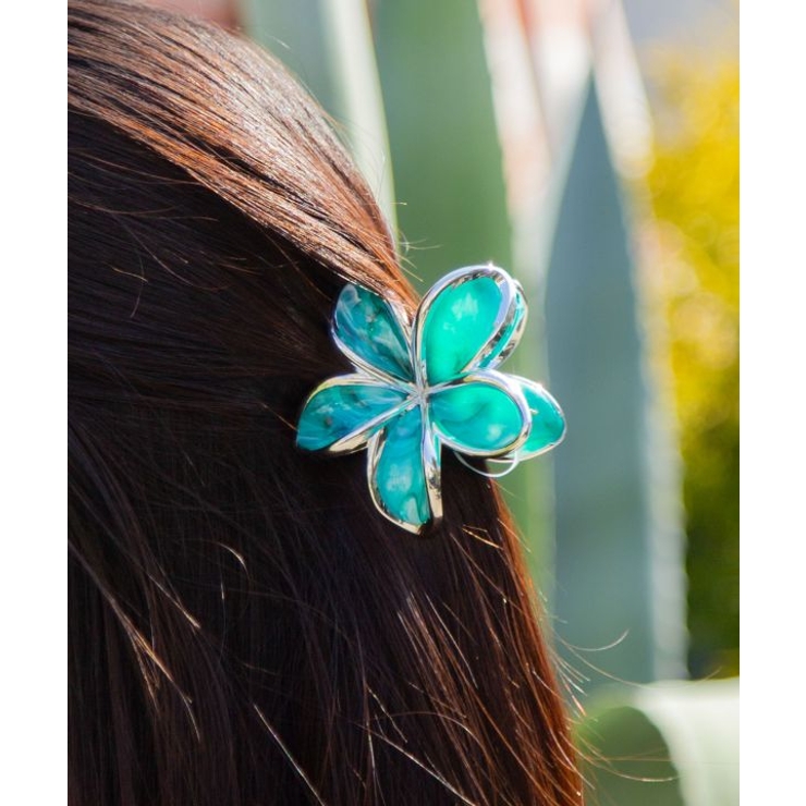 ターコイズブルー | 【カヒコ】メレプルメヘアクリップ | アミナコレクション 