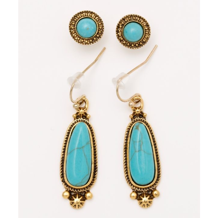 ゴールド | 【カヒコ】ターコポハクＳＥＴピアス | アミナコレクション 