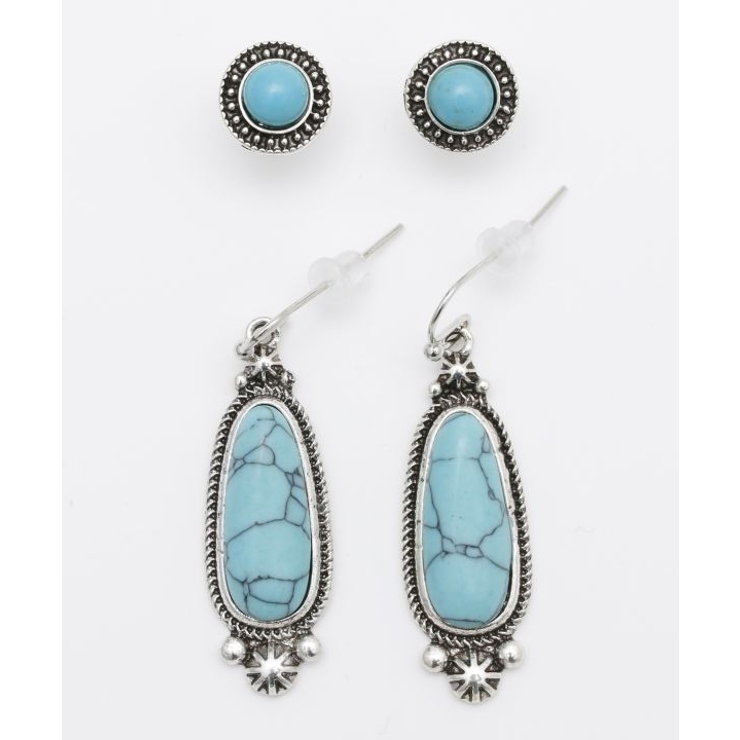 シルバー | 【カヒコ】ターコポハクＳＥＴピアス | アミナコレクション 