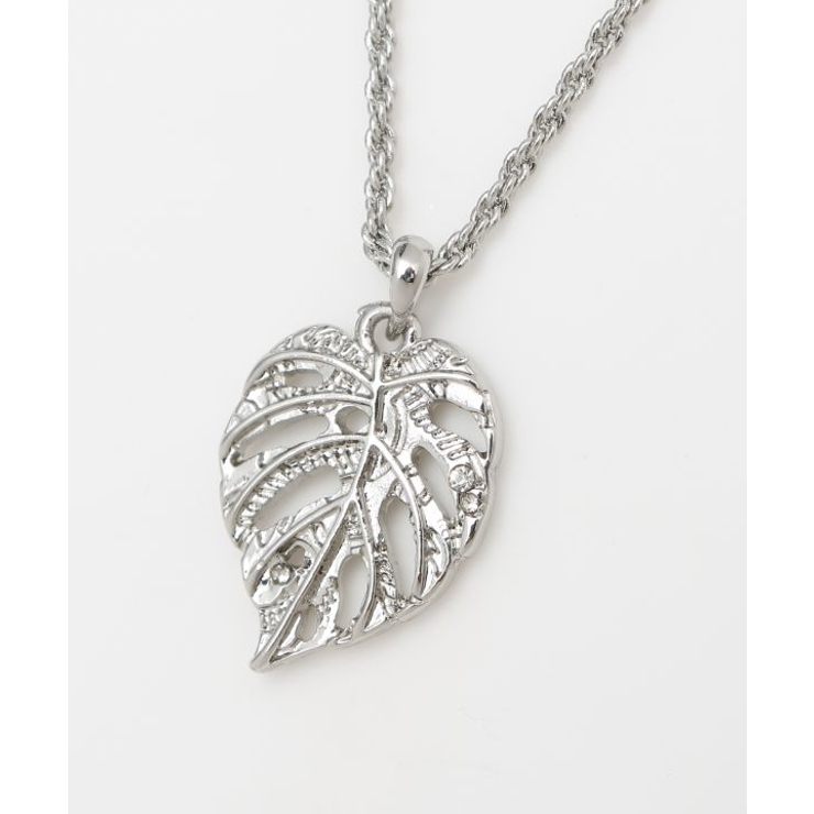 シルバー | 【カヒコ】ノアモンステラネックレス | アミナコレクション 