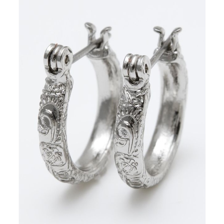 シルバー | 【カヒコ】ホヌフープピアス | アミナコレクション 