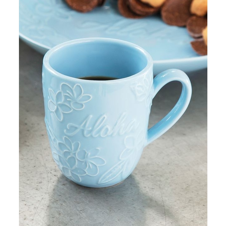 ブルー | 【カヒコ】【食器】プルメリアマグ | アミナコレクション 
