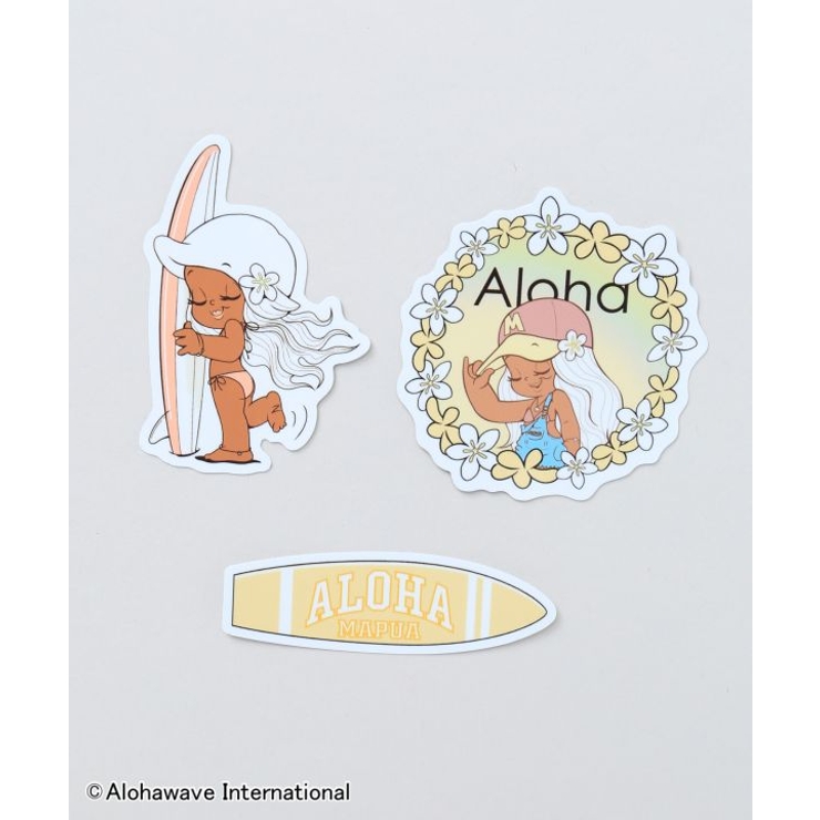イエロー | 【カヒコ】ハウオリ３セットステッカー【ALOHA MAPUA】 | アミナコレクション 