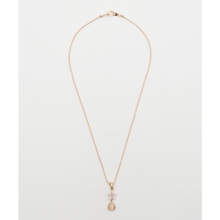 ホワイト | 【カヒコ】プルメシズクネックレス | アミナコレクション 