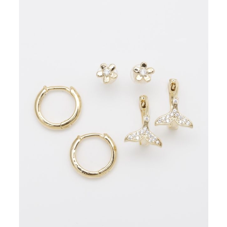 ゴールド | 【カヒコ】コホラＳＥＴピアス | アミナコレクション 
