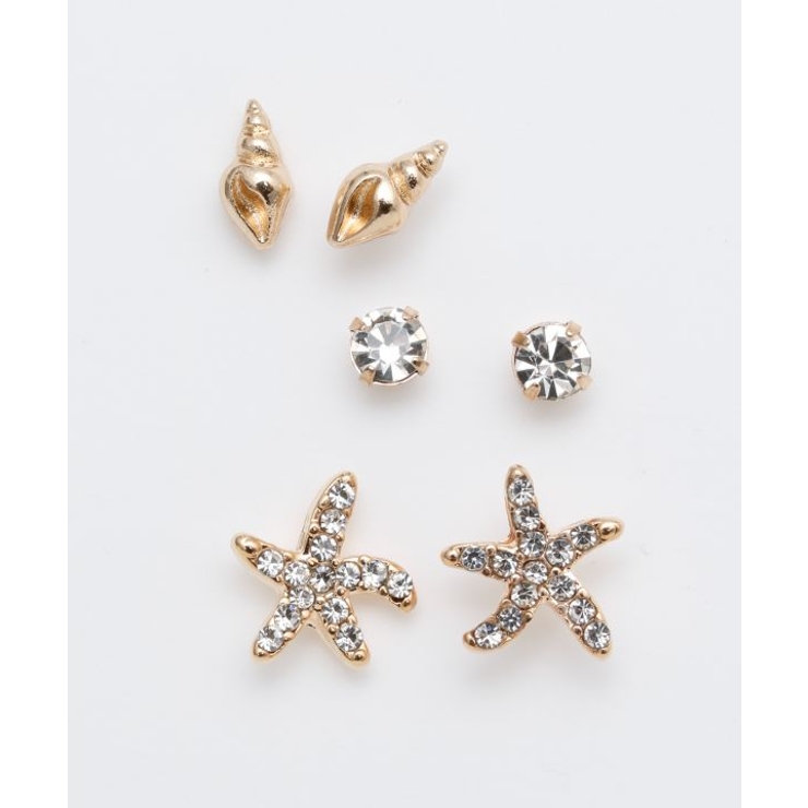 クリア | 【カヒコ】アロスタフィＳＥＴピアス | アミナコレクション 