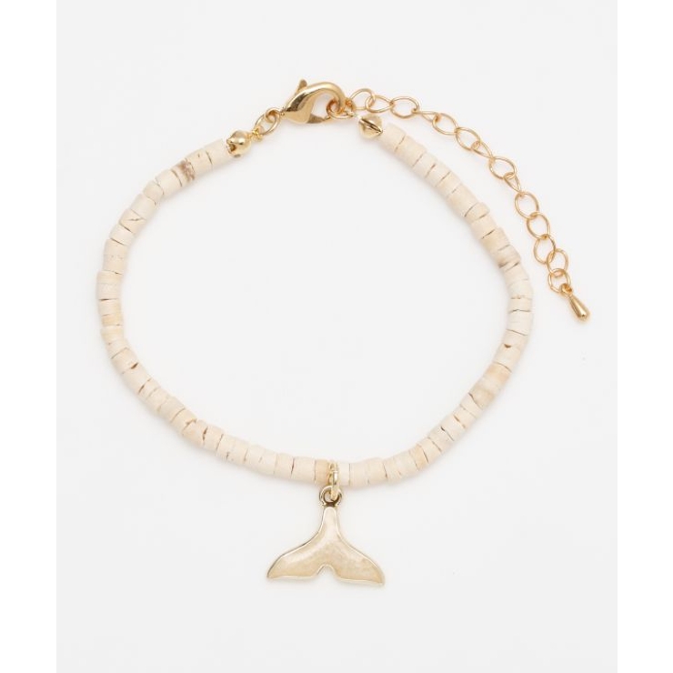 ホワイト | 【カヒコ】ラキコホラブレスレット | アミナコレクション 