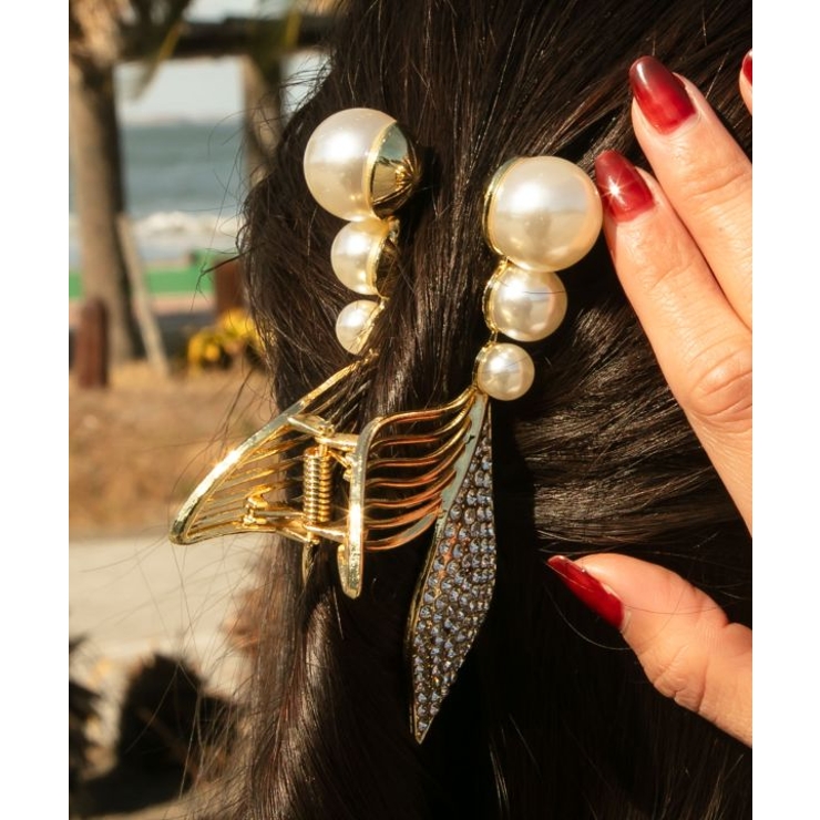 【カヒコ】ヒウイアパールヘアクリップ | アミナコレクション  | 詳細画像1 