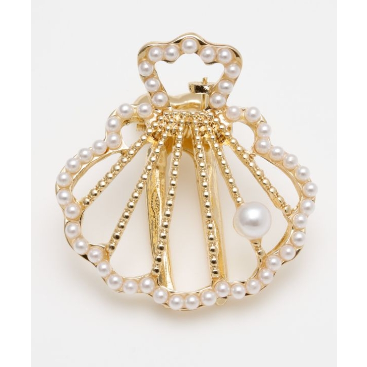 ゴールド | 【カヒコ】ミニシェルヘアクリップ | アミナコレクション 